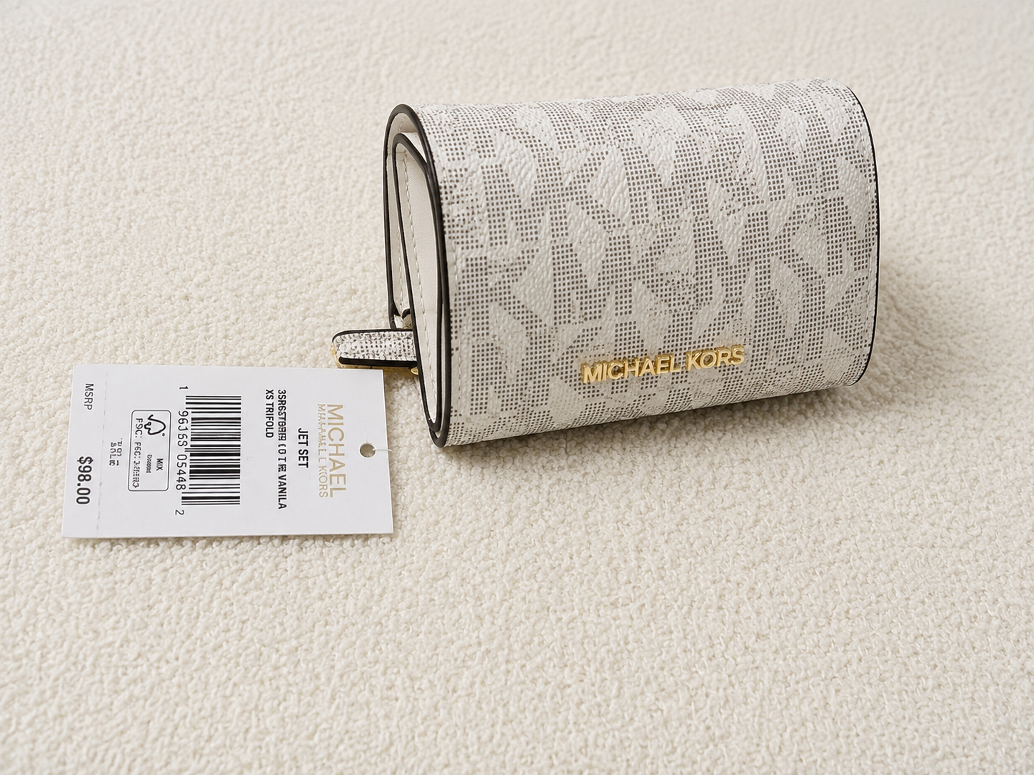 Michael Kors Women’s Wallet – Vanilla Trifold & Brown Bifold