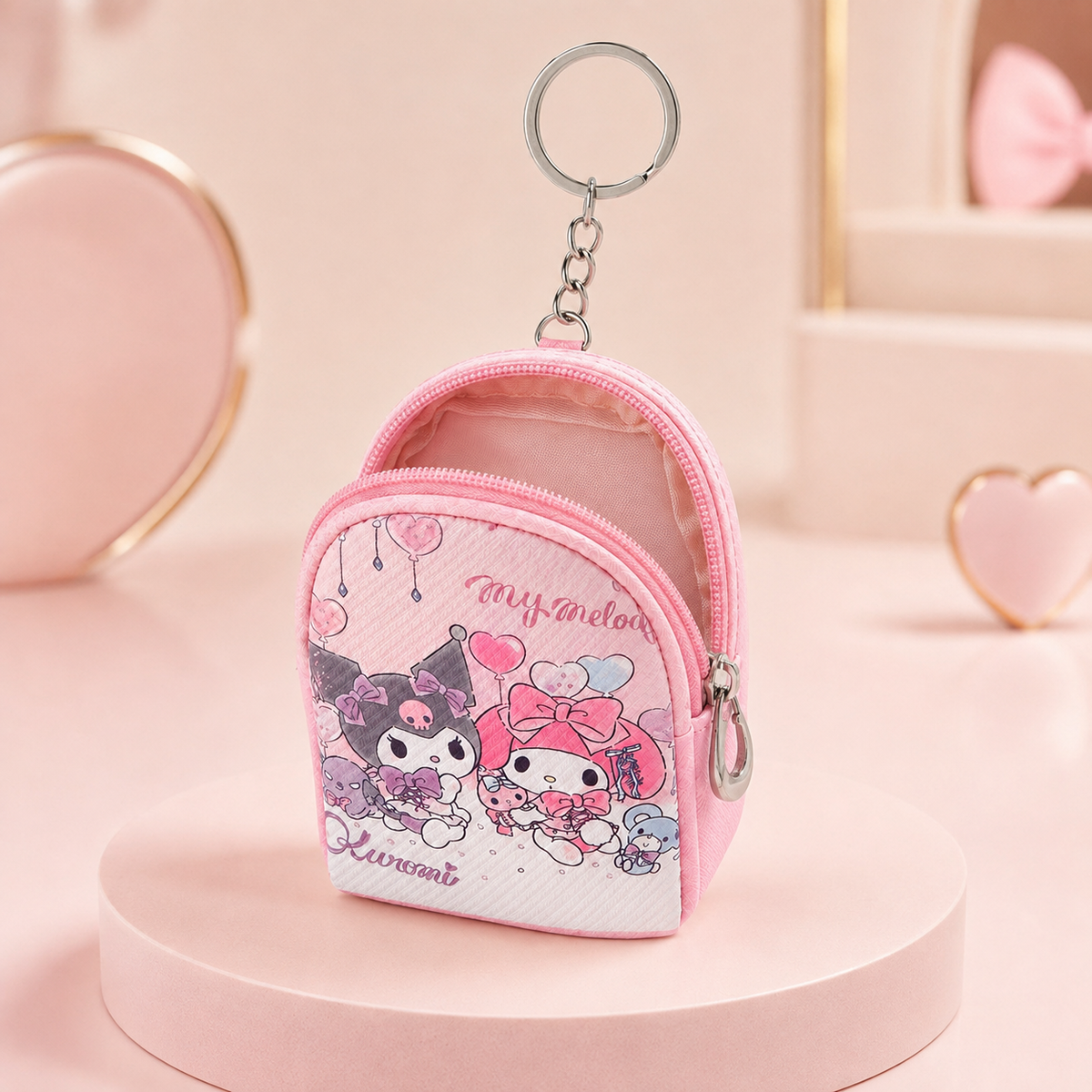Mini Character Coin Purse Keychains