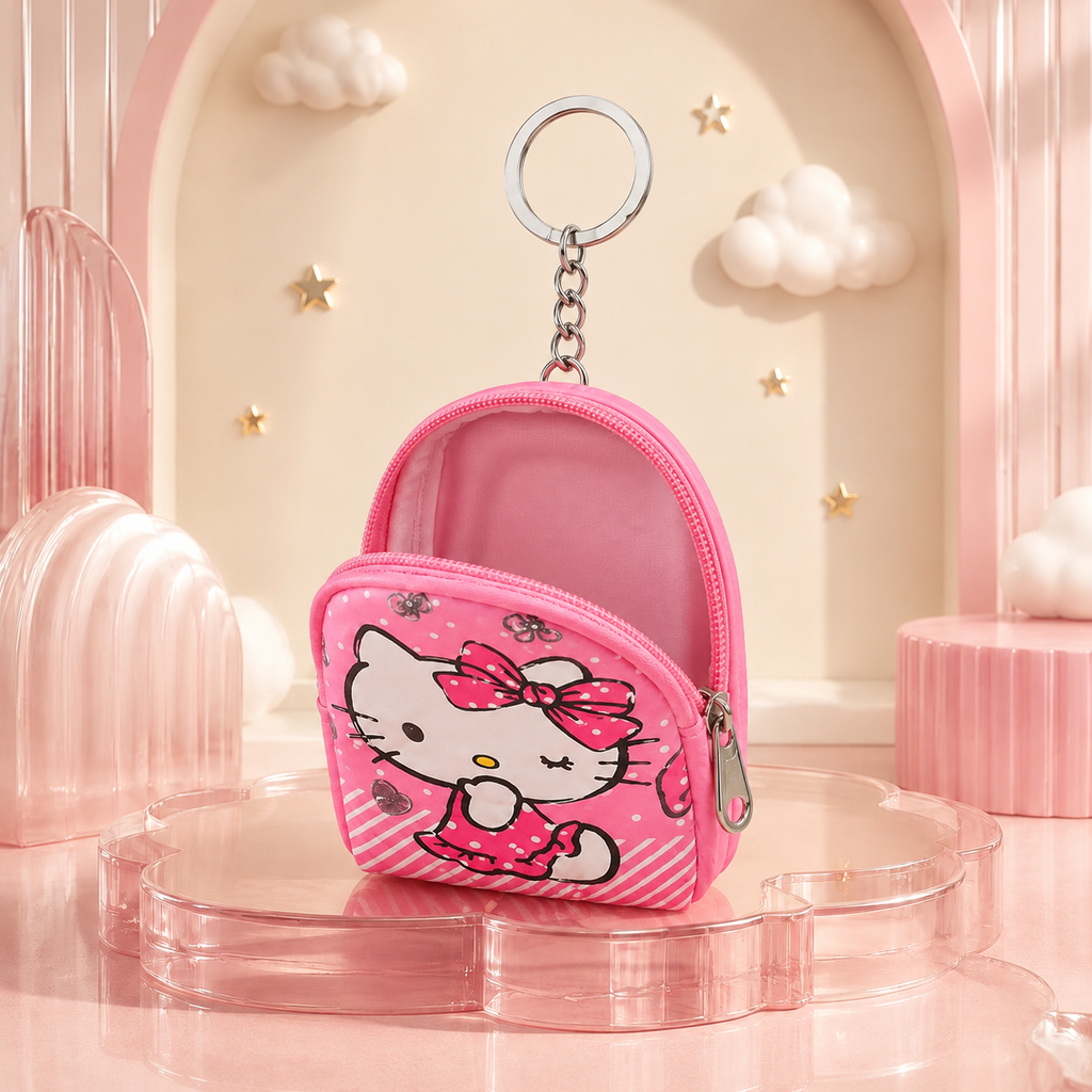 Mini Character Coin Purse Keychains