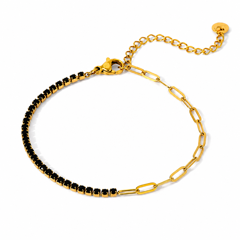 18K Gold PVD Waterproof Non-Tarnish Tennis Bracelet