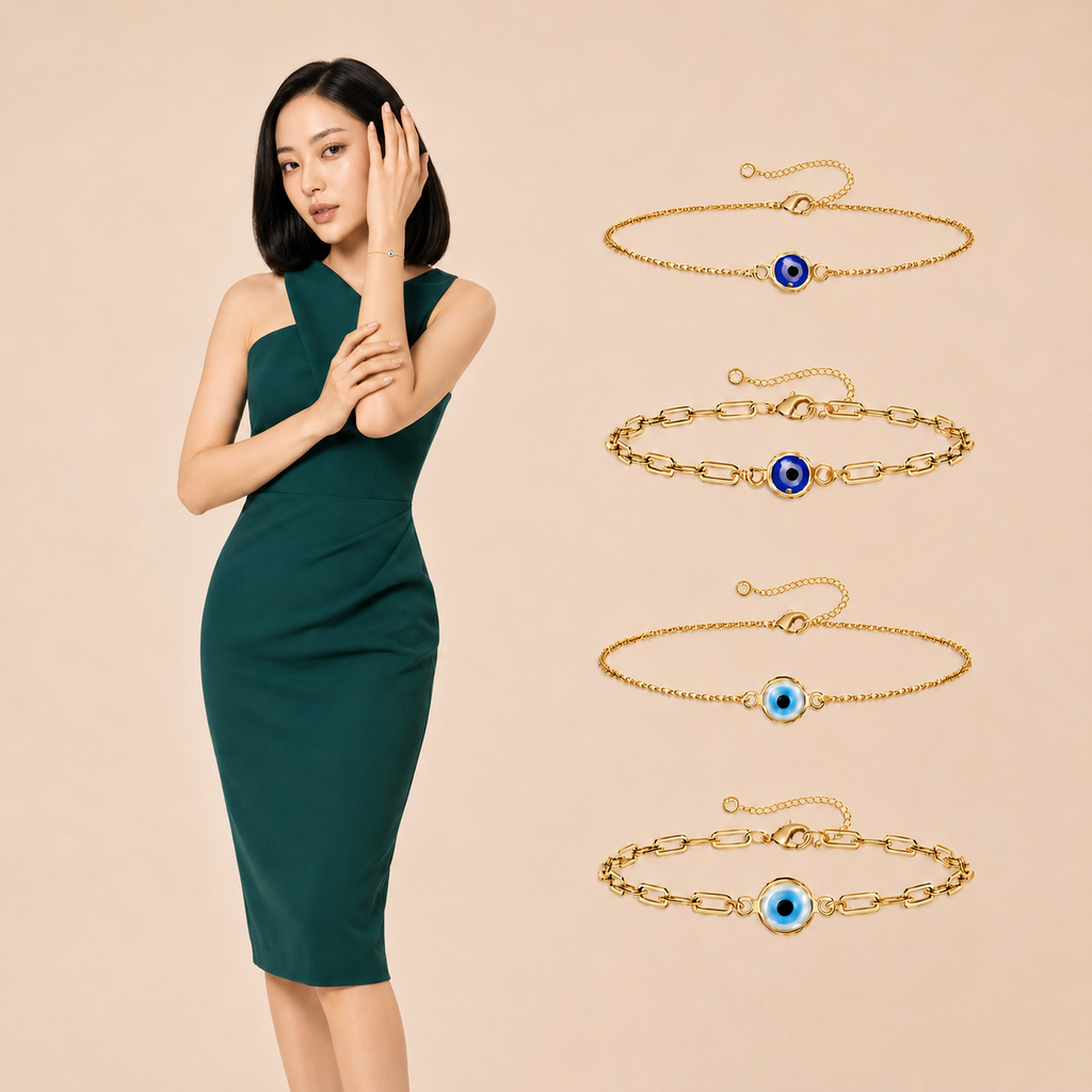 Evil Eye Bracelet Set of 2
