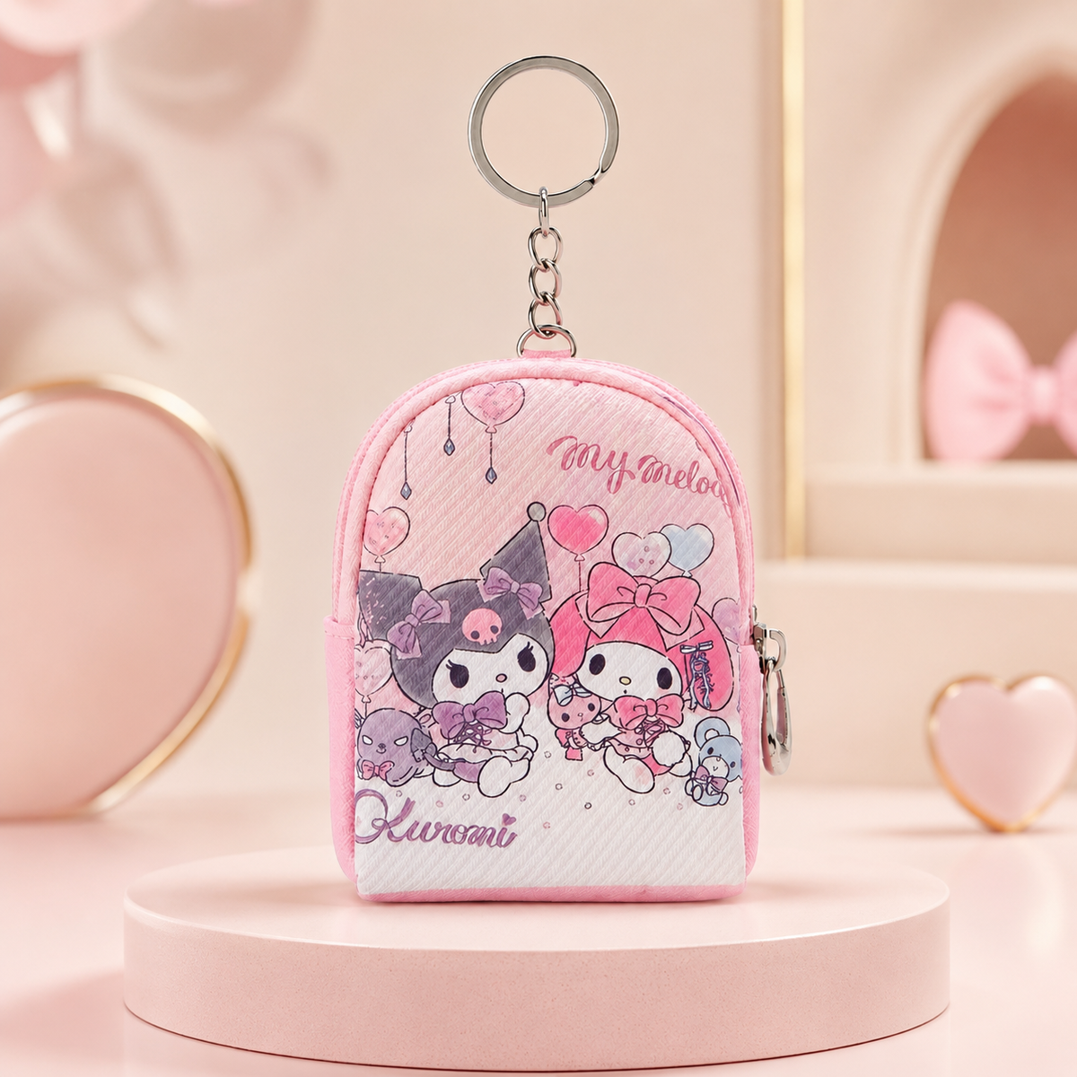 Mini Character Coin Purse Keychains