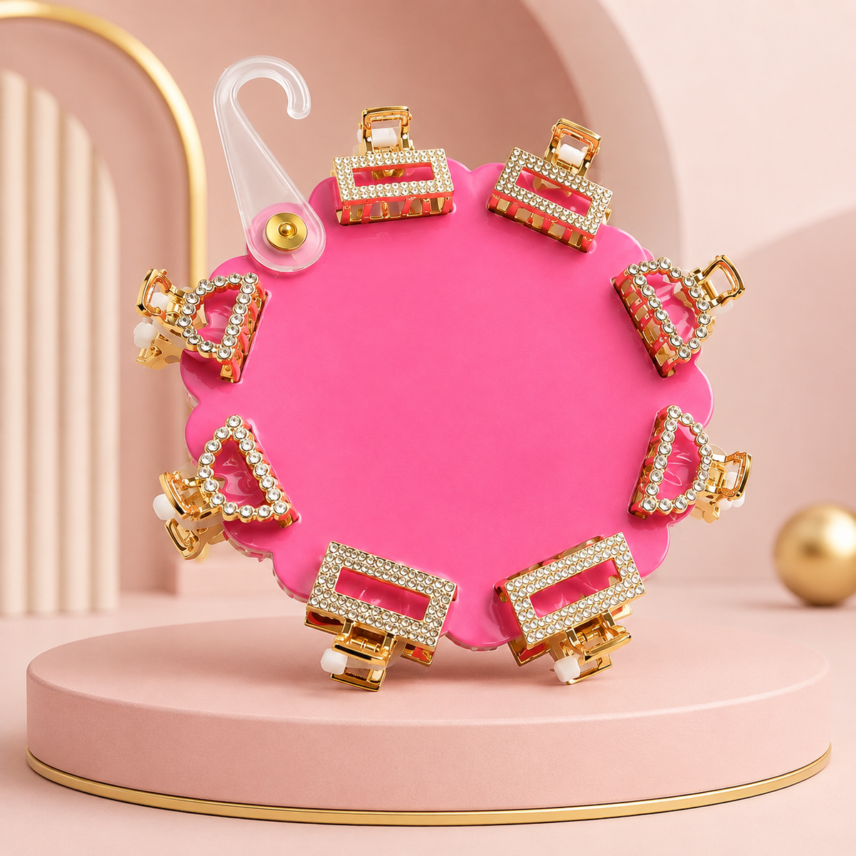 Sunday State Rhinestone Mini Claw Hair Clips – 8-Piece Set
