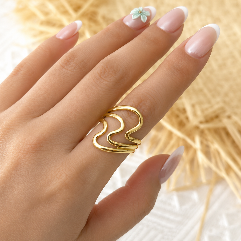 Assorted Gold Ring Set – Choose 3 Rings or Complete 10-Piece Collection