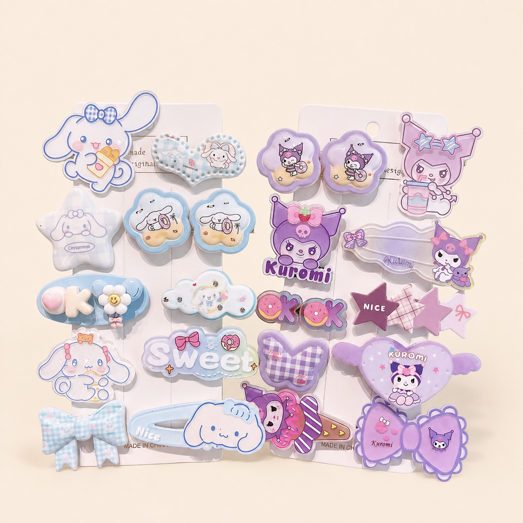 Cute Character Hair Accessories Gift Set
