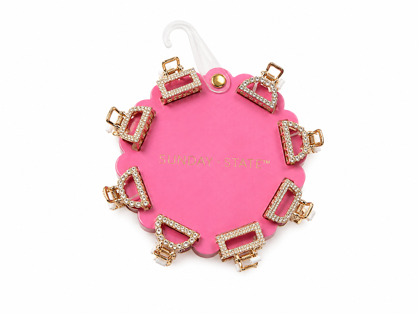 Sunday State Rhinestone Mini Claw Hair Clips – 8-Piece Set