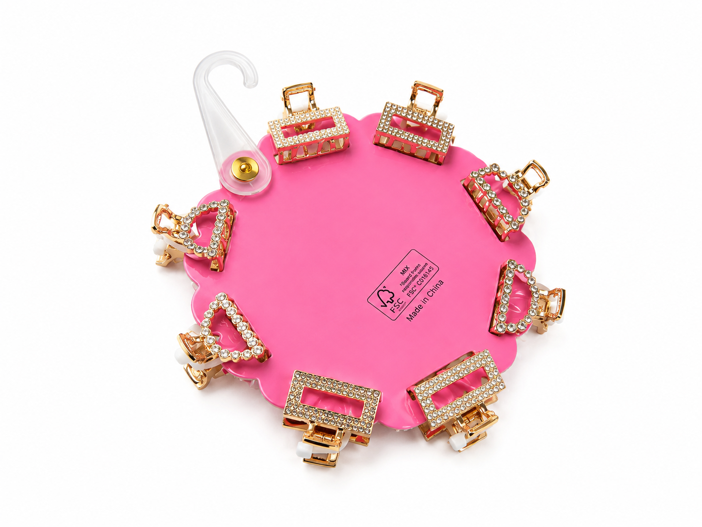 Sunday State Rhinestone Mini Claw Hair Clips – 8-Piece Set