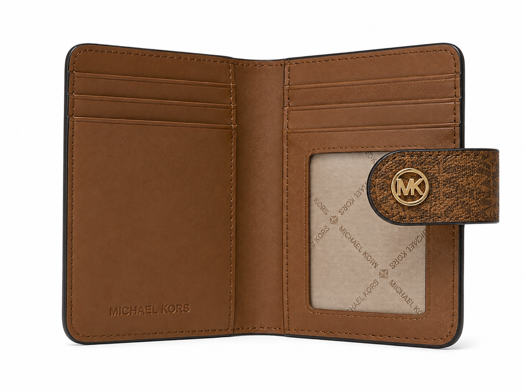 Michael Kors Women’s Wallet – Vanilla Trifold & Brown Bifold