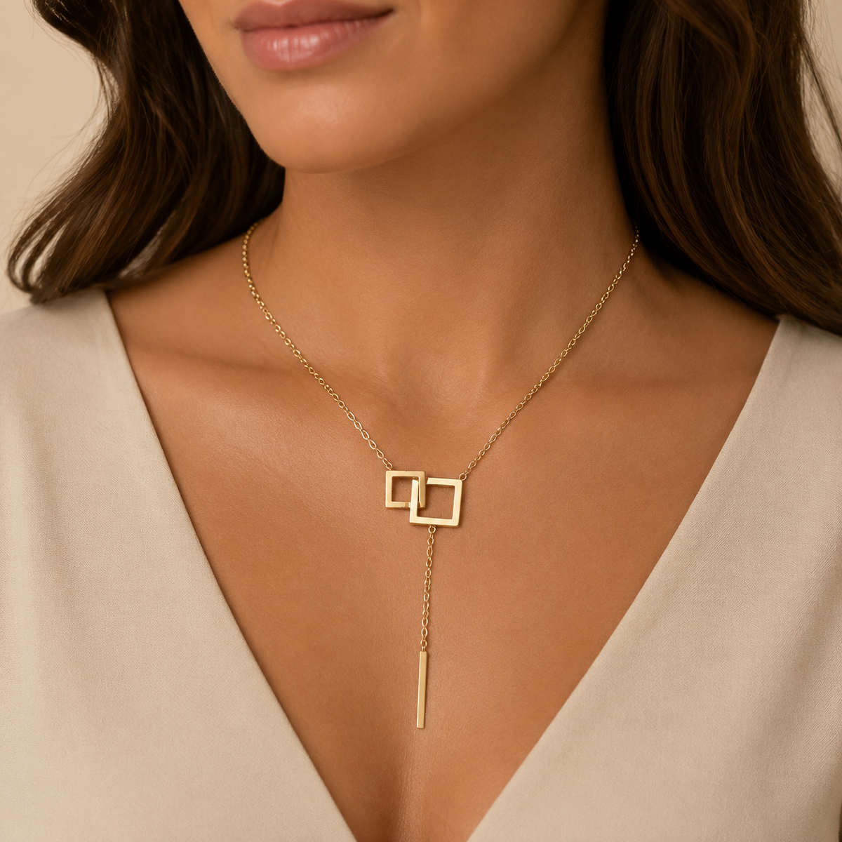 18K Gold Pendant & Charm Necklace – Tarnish-Free