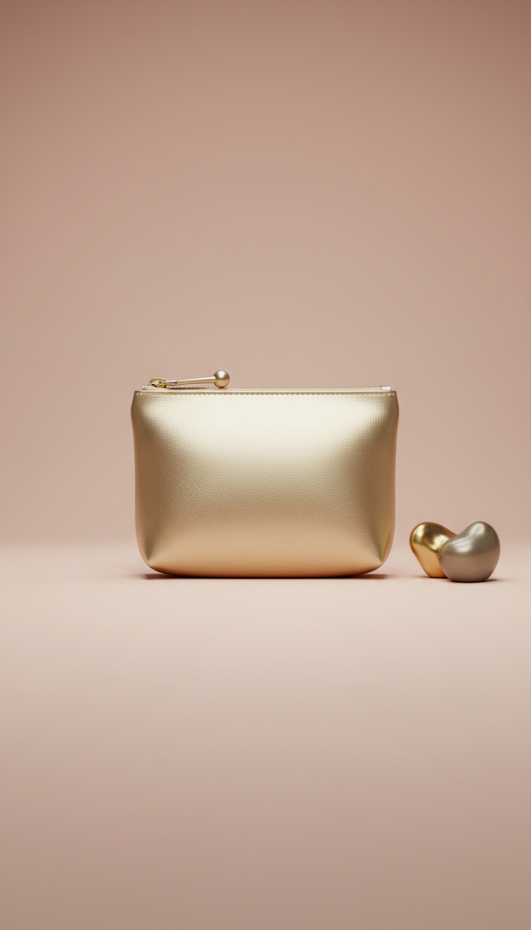 Champagne Gold Luxe Coin Purse