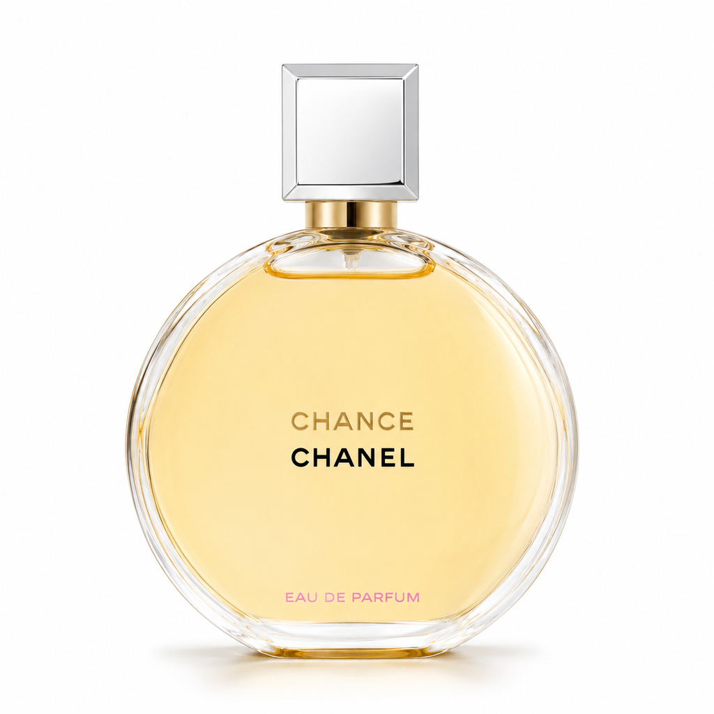 Chanel Chance EDP 7.5ml bottle on white background