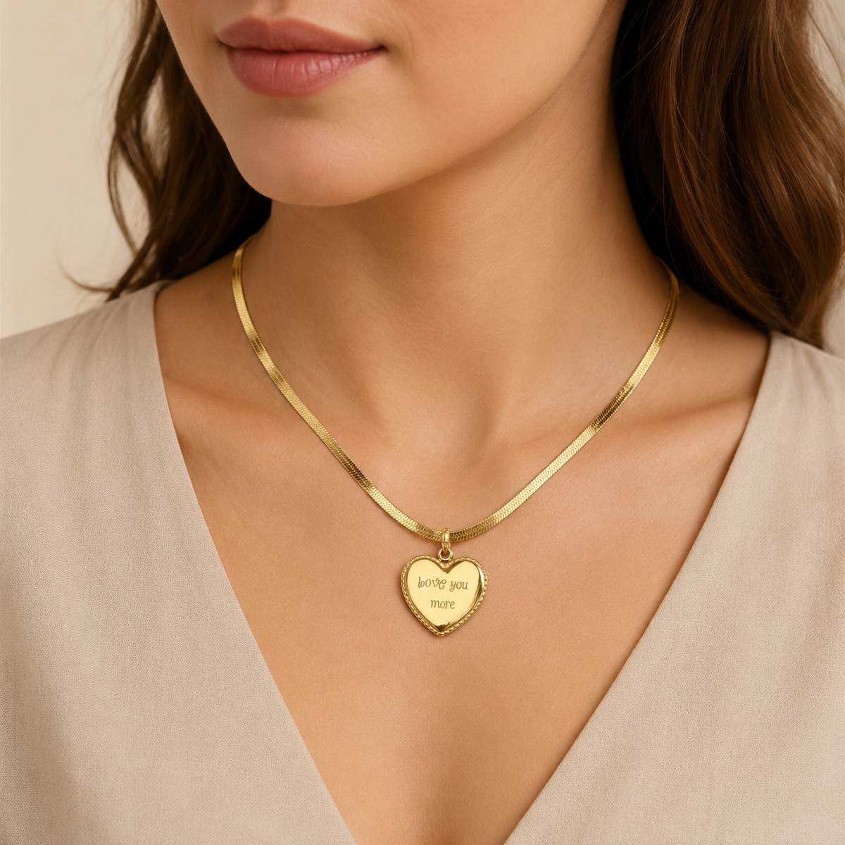 18K Gold Pendant & Charm Necklace – Tarnish-Free