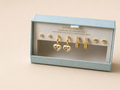Gold-Tone Blue & White Assorted Earring Sets