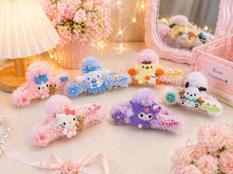 Kawaii Plush Hair Claw Clip – additional view 2