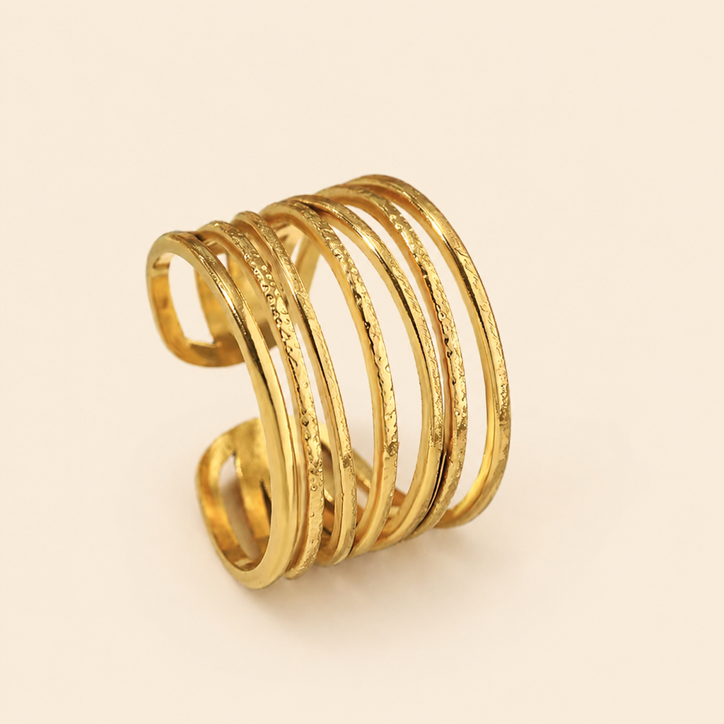 Assorted 3-Piece Gold Ring Set – Tarnish-Free