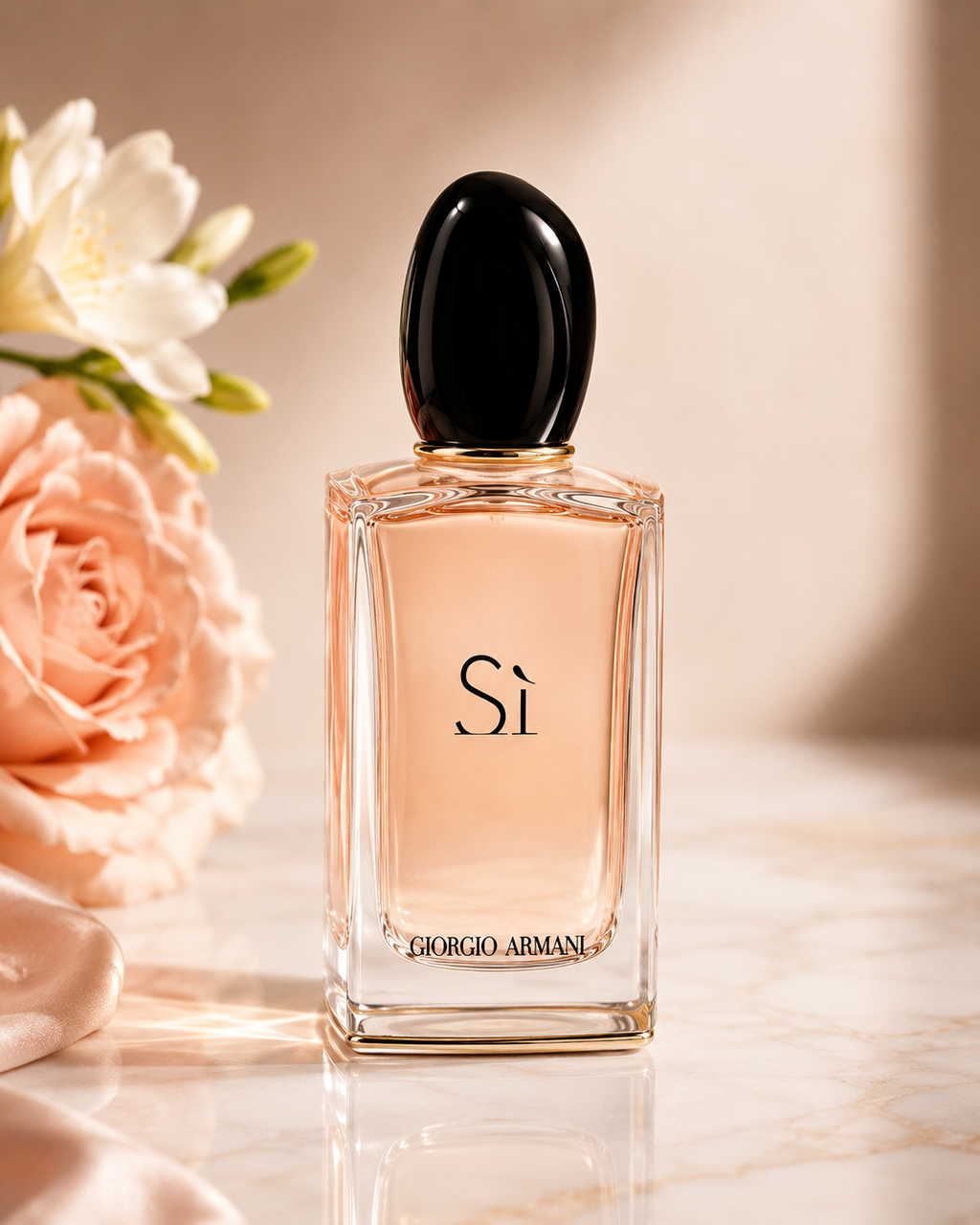 Giorgio Armani Sì EDP 7ml bottle lifestyle shot