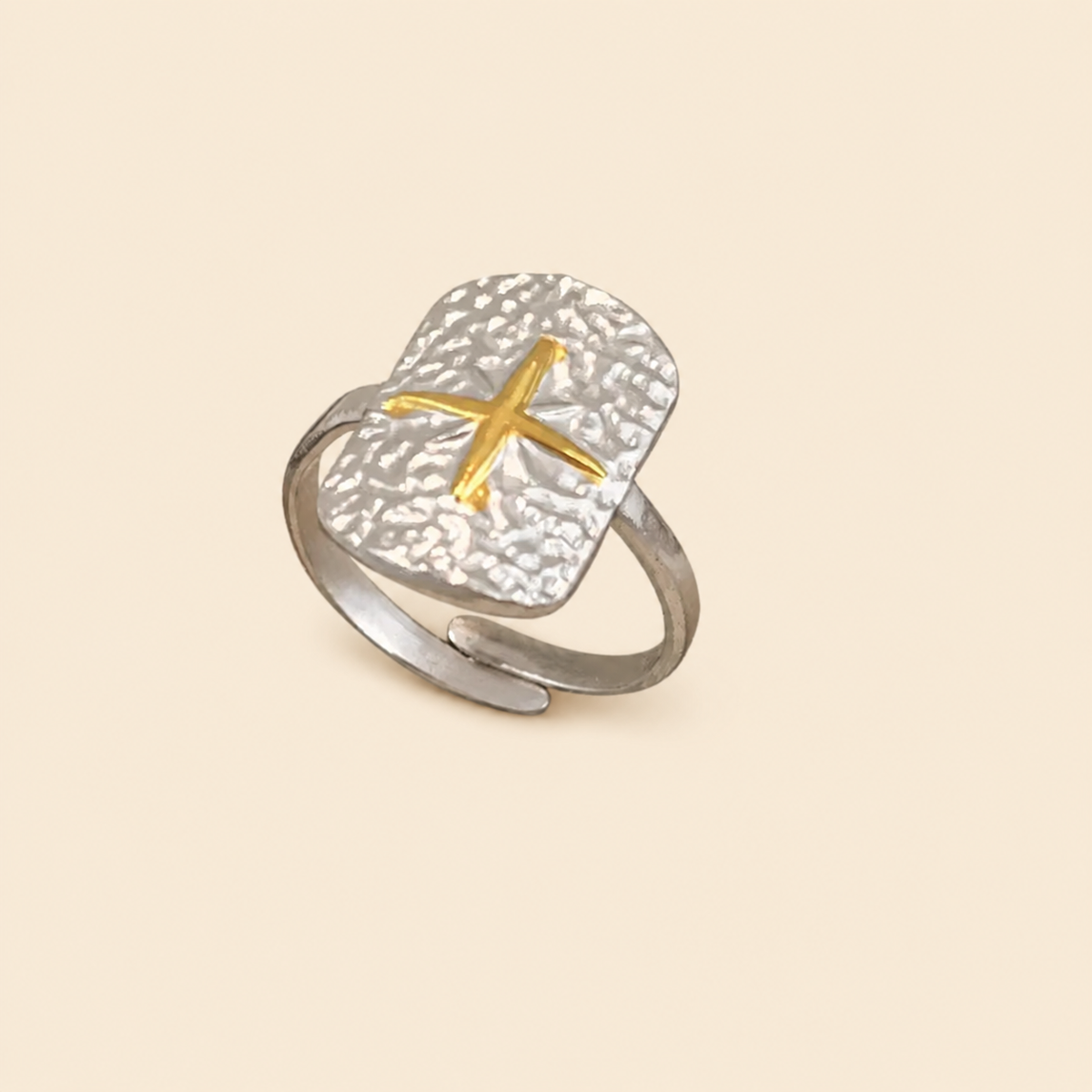 Assorted Two-Tone Rings – Set of 3