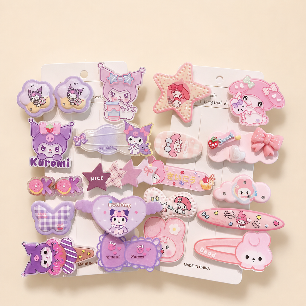 Cute Character Hair Accessories Gift Set