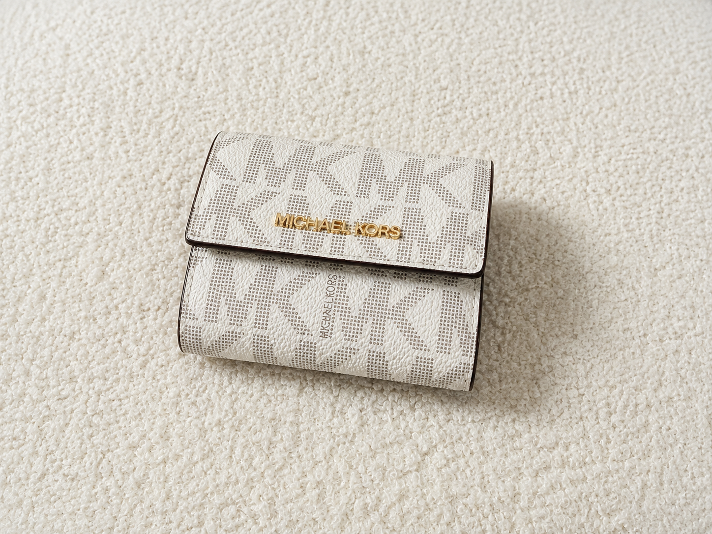 Michael Kors Women’s Wallet – Vanilla Trifold & Brown Bifold
