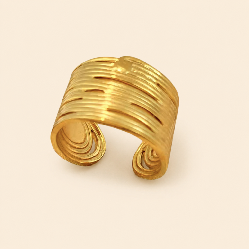Assorted 3-Piece Gold Ring Set – Tarnish-Free