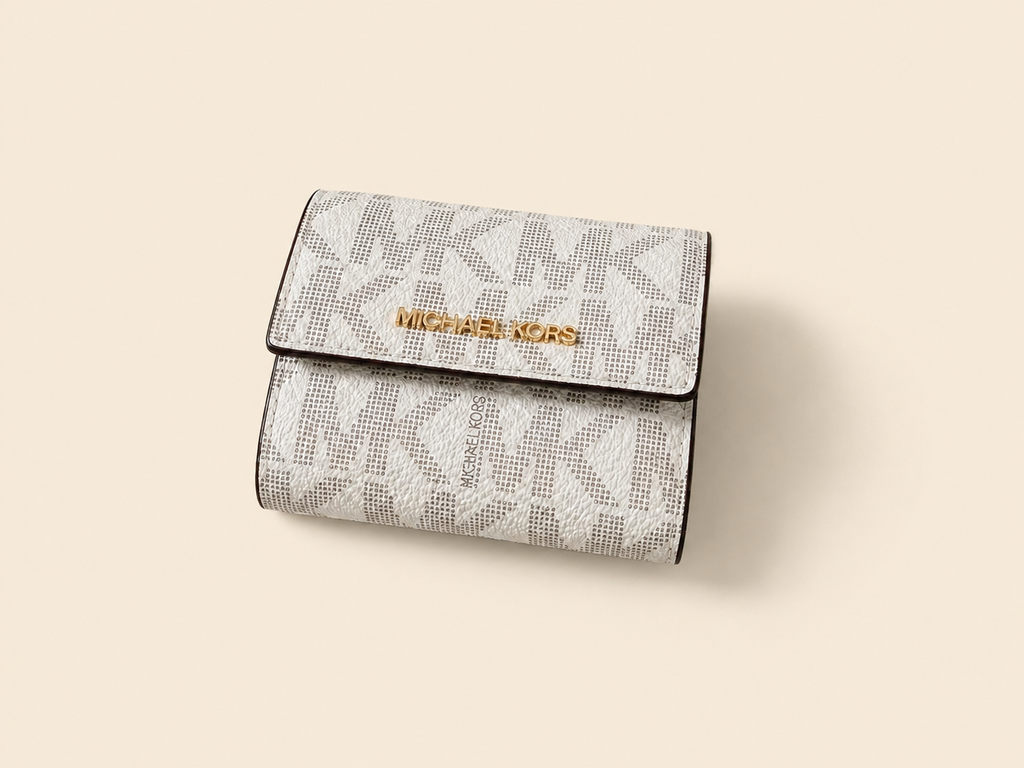 Michael Kors Women’s Wallet – Vanilla Trifold & Brown Bifold