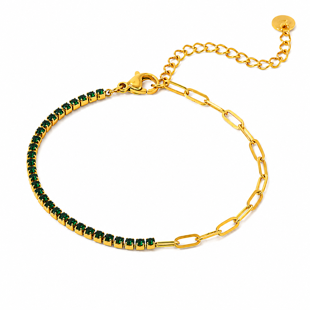 18K Gold PVD Waterproof Non-Tarnish Tennis Bracelet – additional view 20