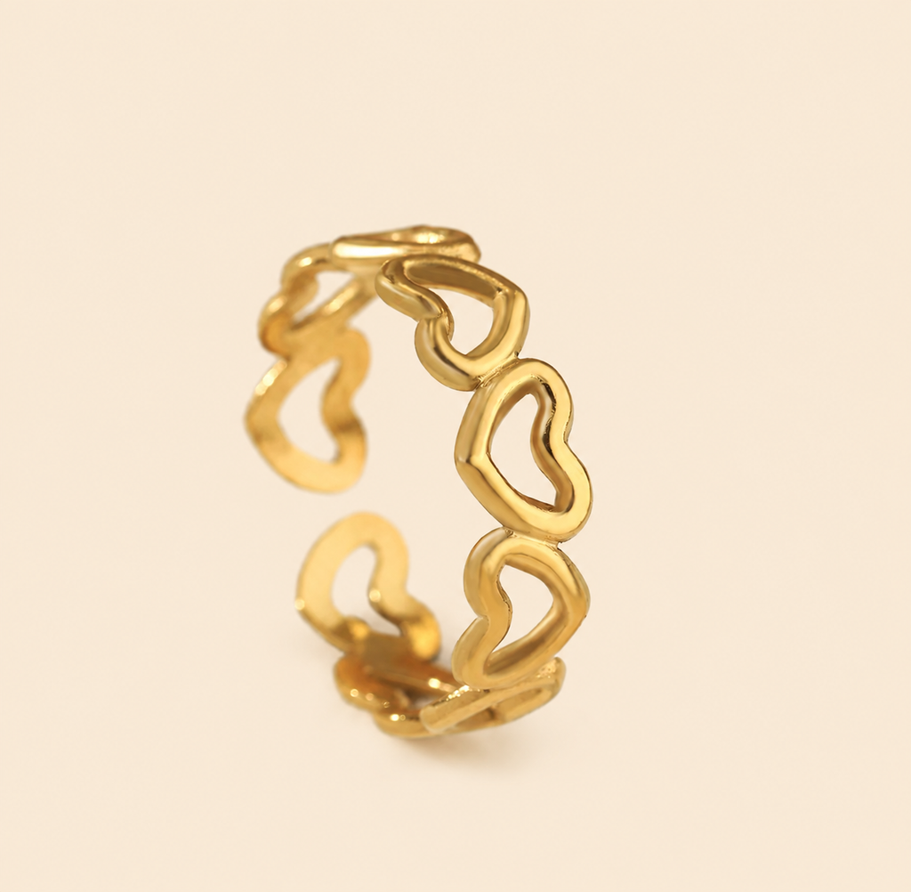 Assorted 3-Piece Gold Ring Set – Tarnish-Free