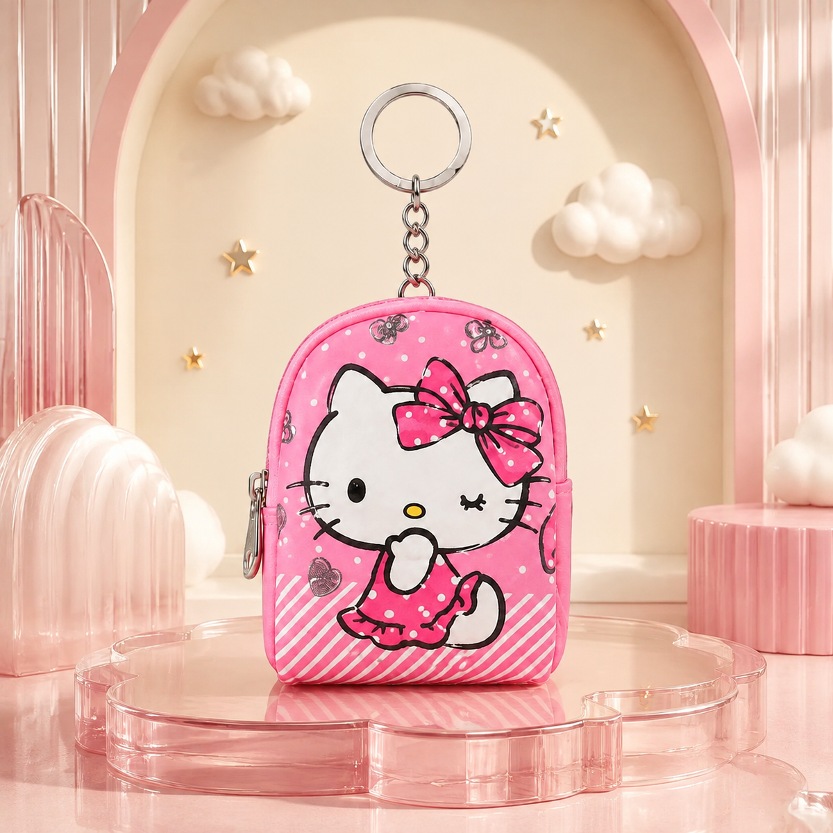 Mini Character Coin Purse Keychains