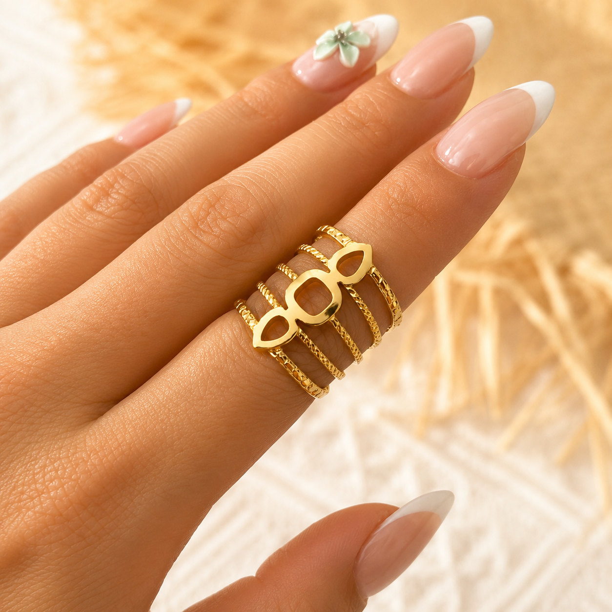 Assorted Gold Ring Set – Choose 3 Rings or Complete 10-Piece Collection