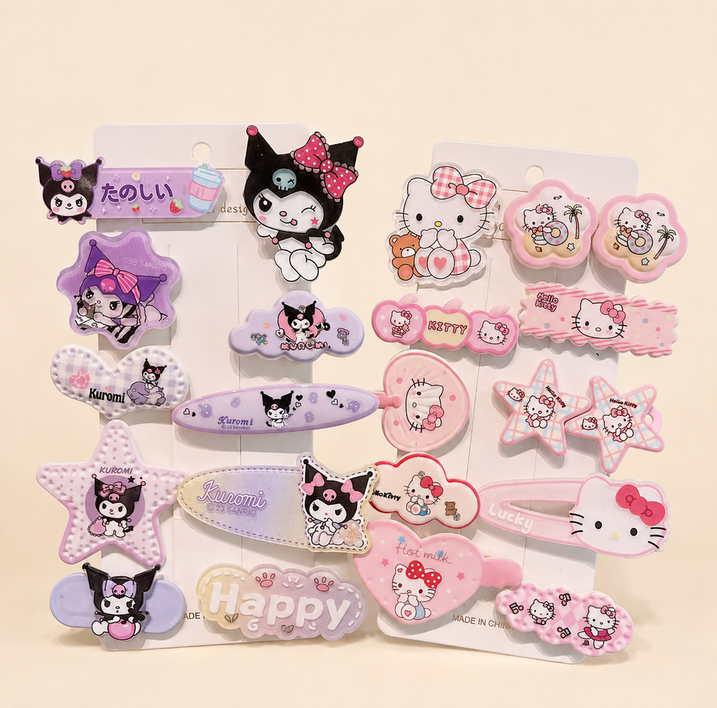 Cute Character Hair Accessories Gift Set