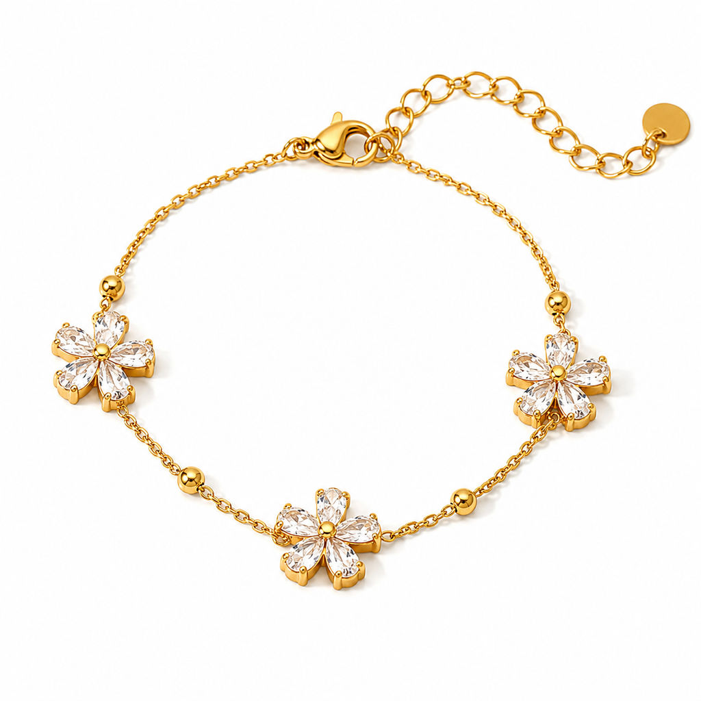 18K Gold PVD Waterproof Non-Tarnish Tennis Bracelet