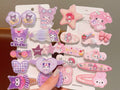 Kawaii Character Hair Clips Set