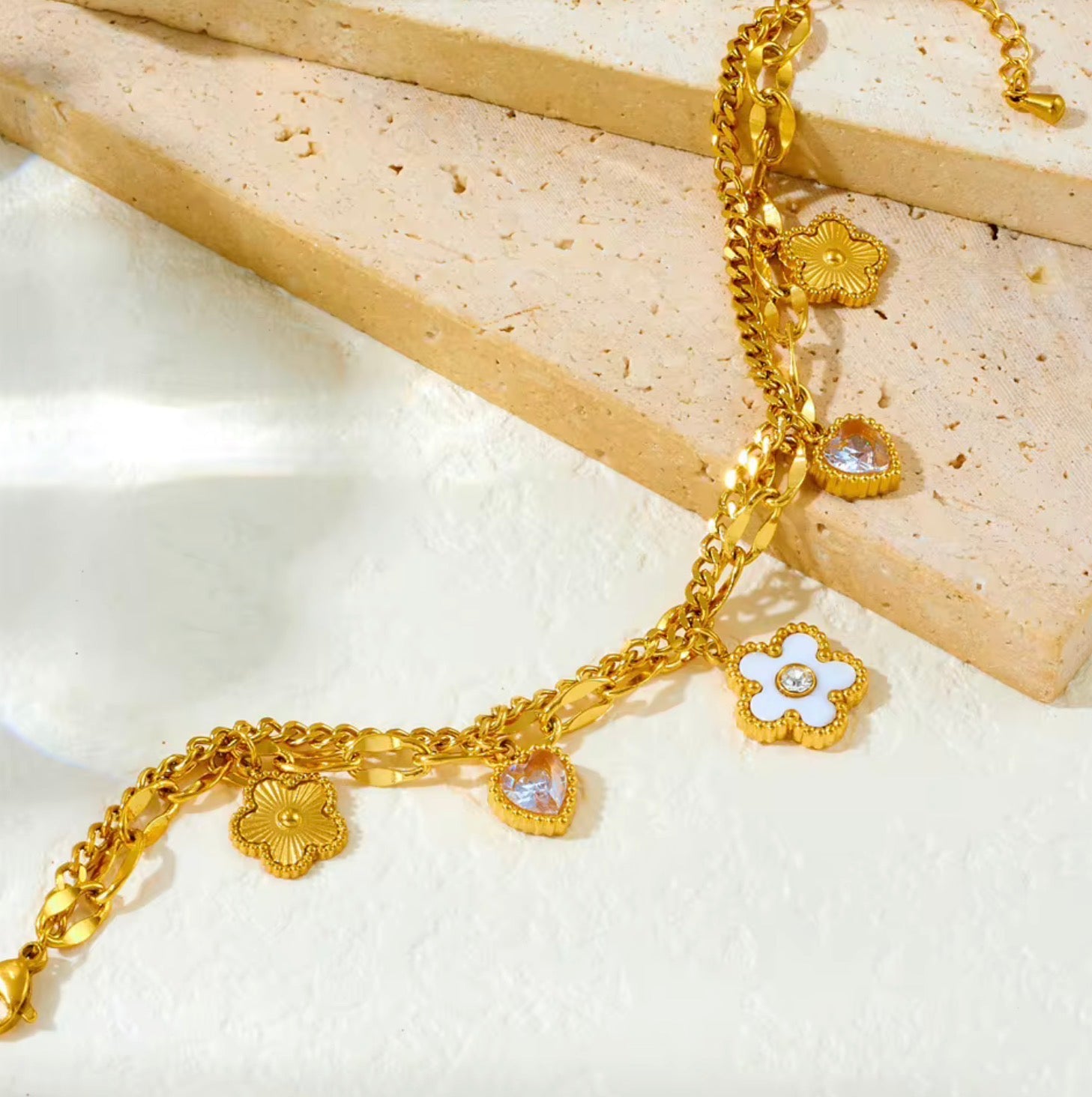 Tarnish-Free Stainless Steel Chain Bracelet | Maison Noir by Mirl