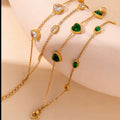 Green & White Clover Bracelet | Maison Noir by Mirl