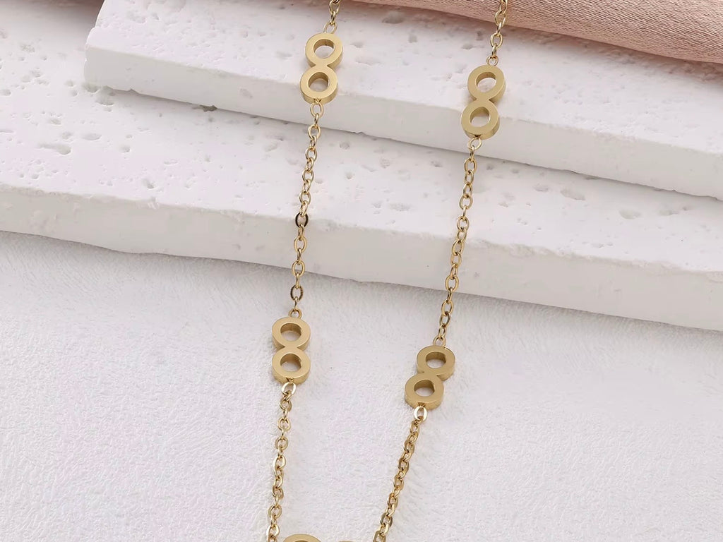 18K Gold Plated Infinity Jewelry Set