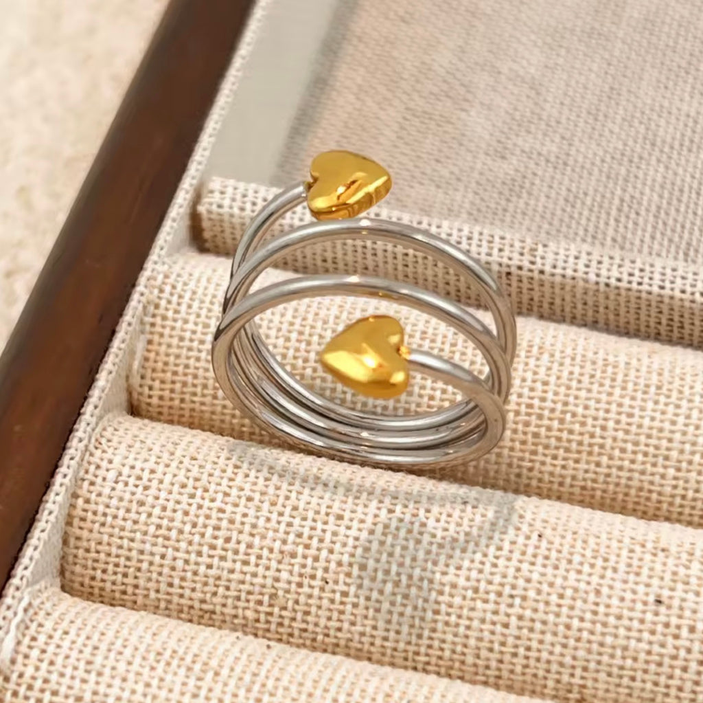 Assorted Two-Tone Rings – Set of 3