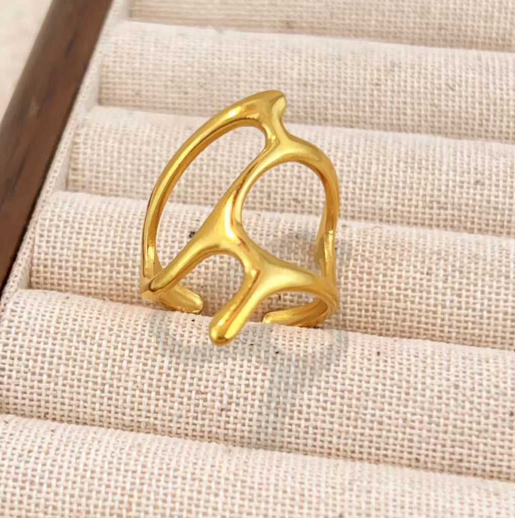 Assorted 3-Piece Gold Ring Set – Tarnish-Free