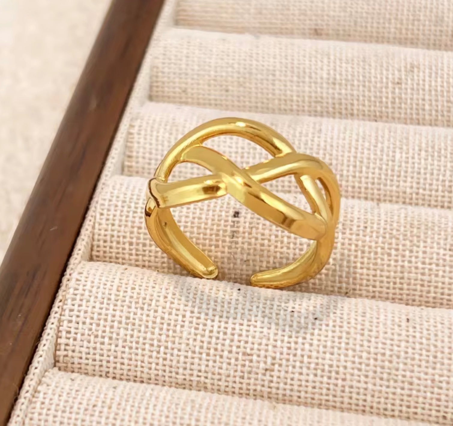 Assorted 3-Piece Gold Ring Set – Tarnish-Free