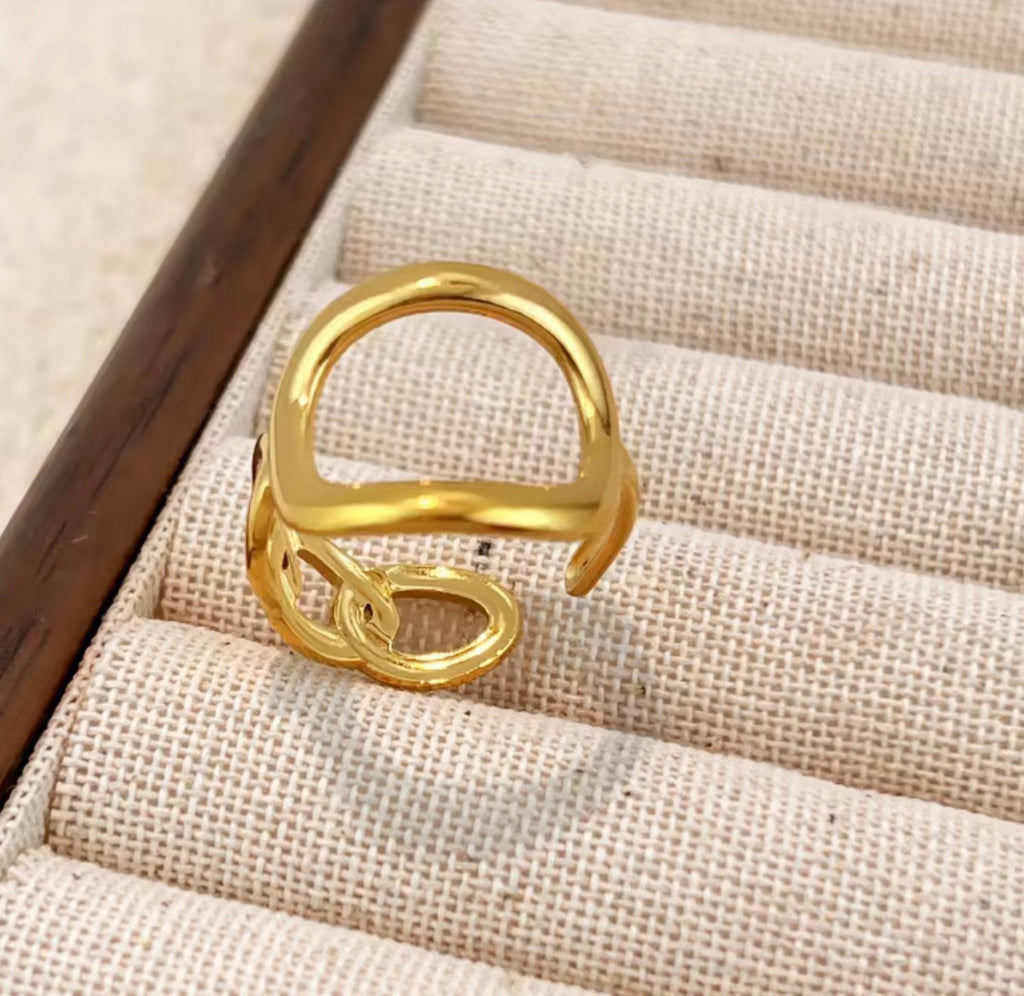 Assorted 3-Piece Gold Ring Set – Tarnish-Free