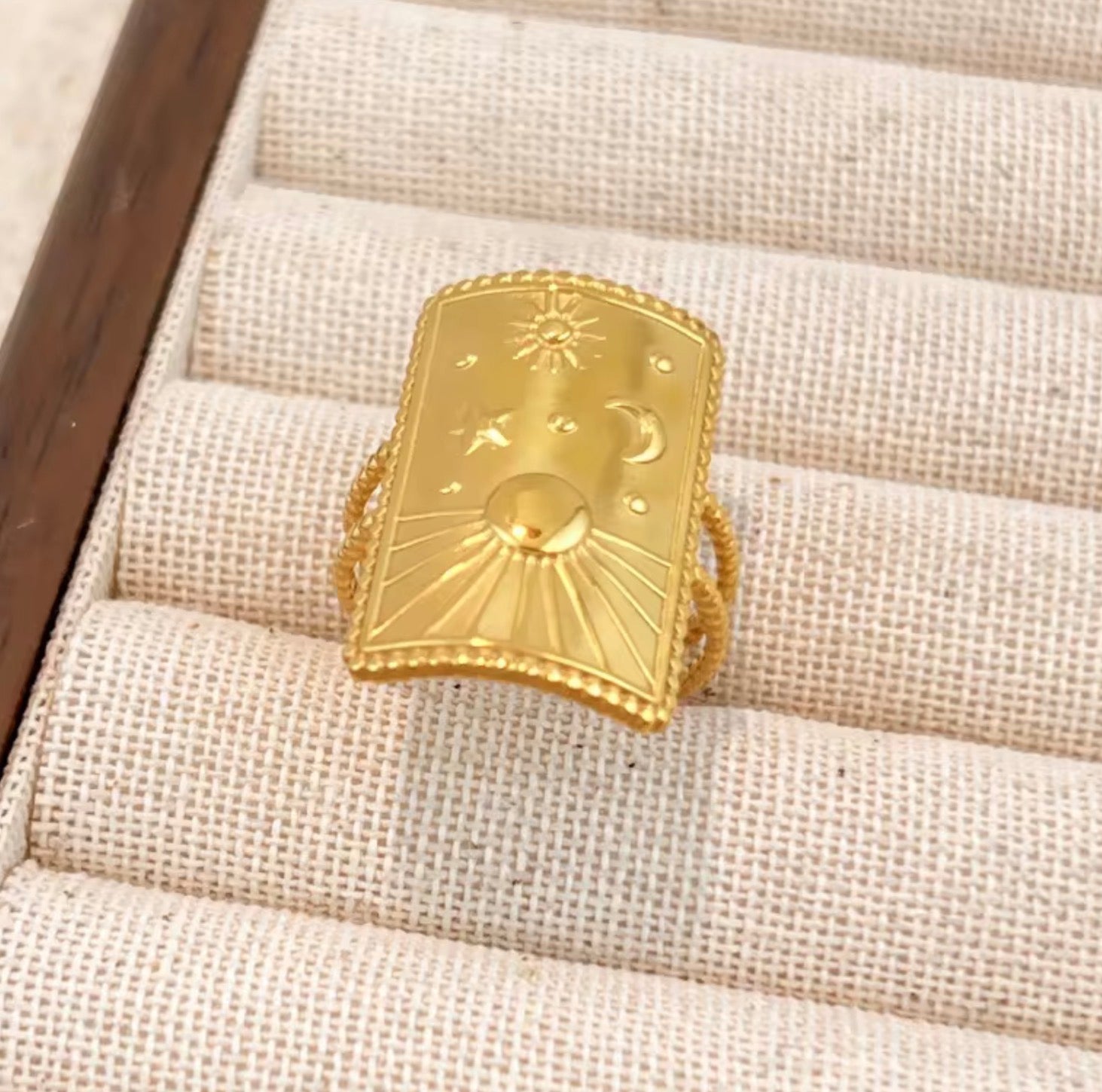 Assorted 3-Piece Gold Ring Set – Tarnish-Free