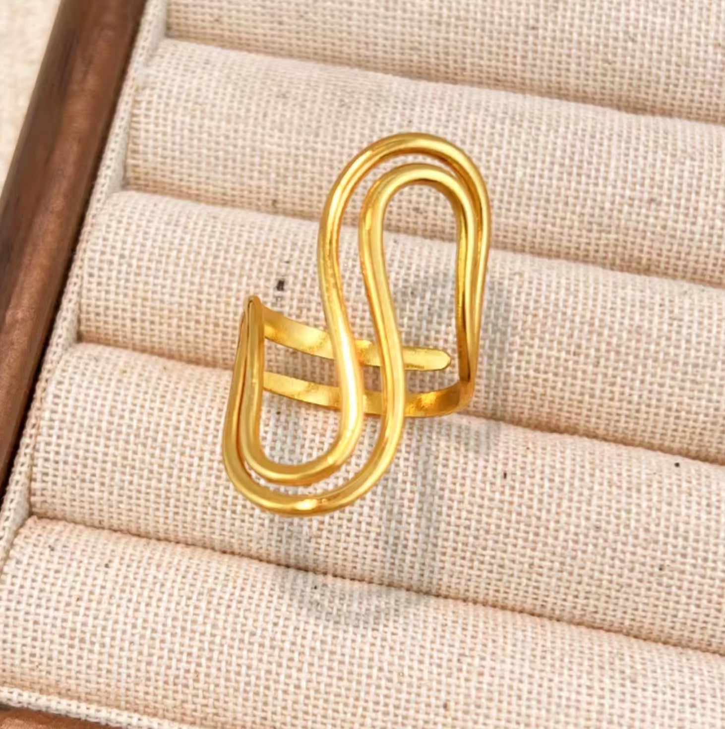 Assorted 3-Piece Gold Ring Set – Tarnish-Free
