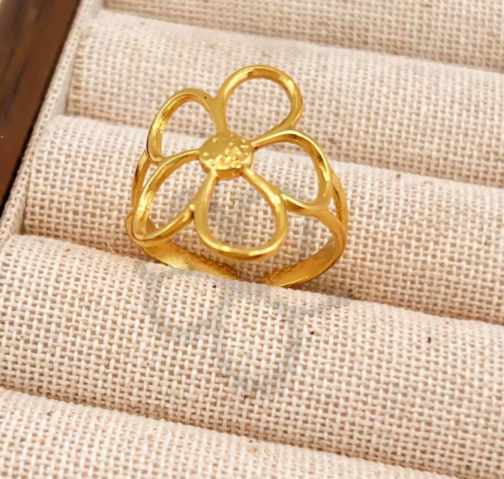 Assorted 3-Piece Gold Ring Set – Tarnish-Free