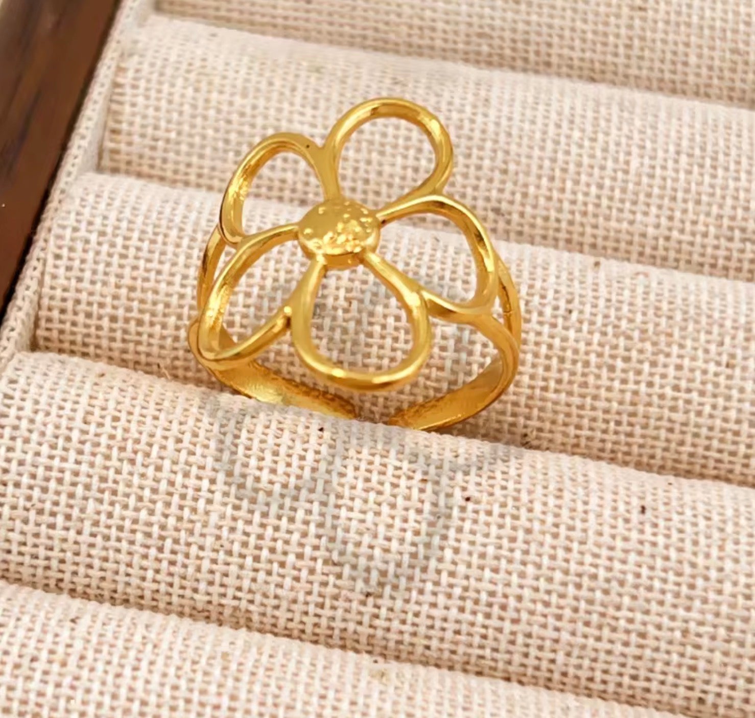 Assorted 3-Piece Gold Ring Set – Tarnish-Free
