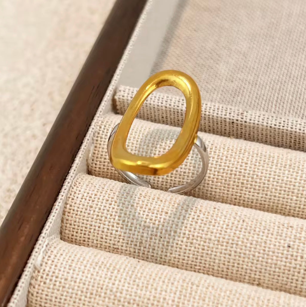 Assorted Two-Tone Rings – Set of 3