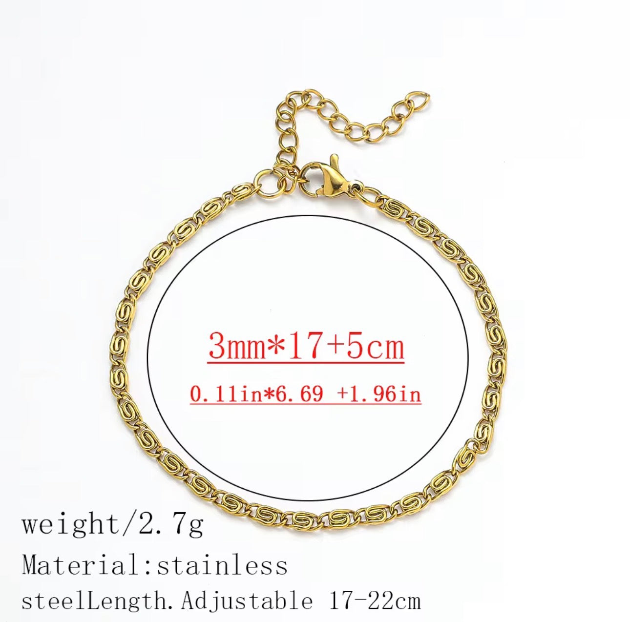 Tarnish-Free Gold Bracelet