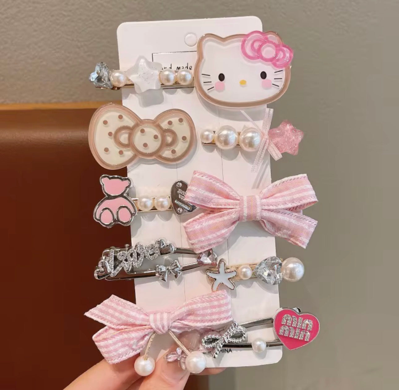 Cute Character Hair Accessories Gift Set