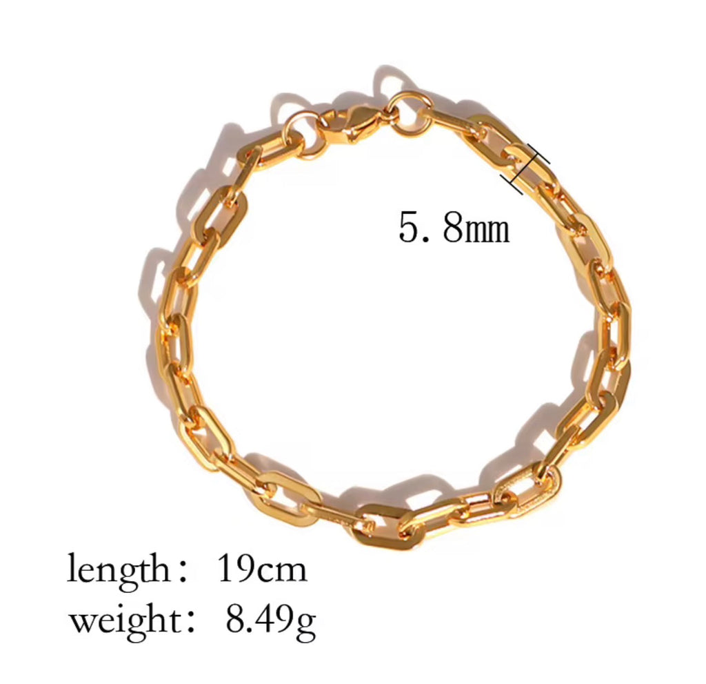 Stainless Steel Chain Bracelet | Tarnish-Free | Maison Noir by Mirl