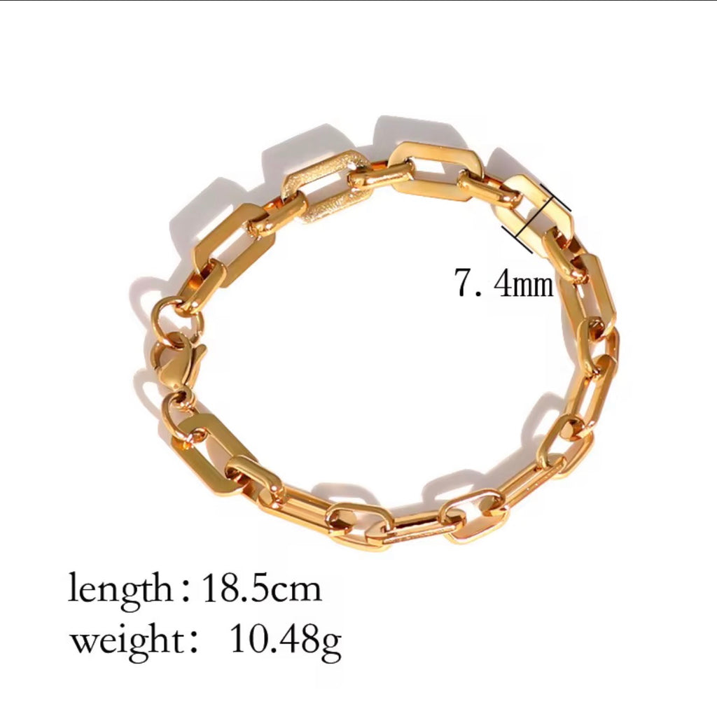 Stainless Steel Chain Bracelet | Tarnish-Free | Maison Noir by Mirl