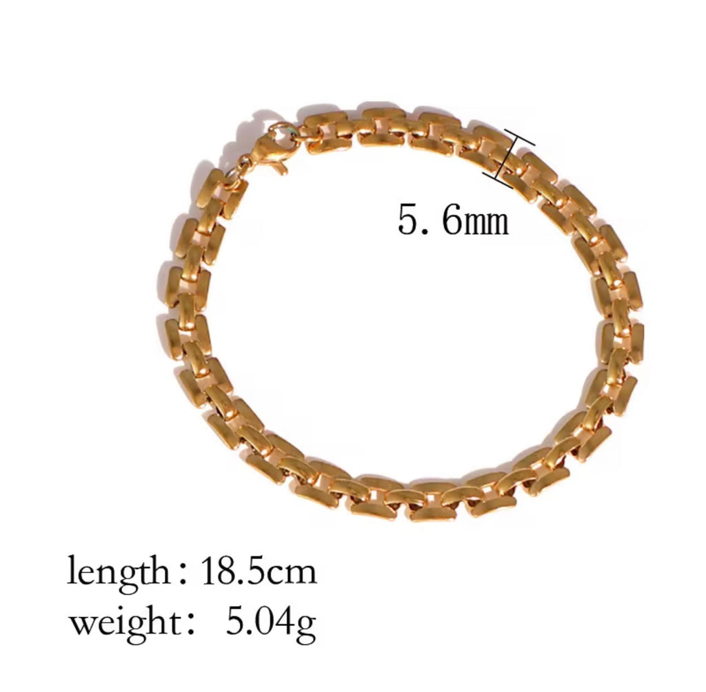 Stainless Steel Chain Bracelet | Tarnish-Free | Maison Noir by Mirl