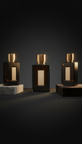 Signature Fragrance Gold Glass Bottle